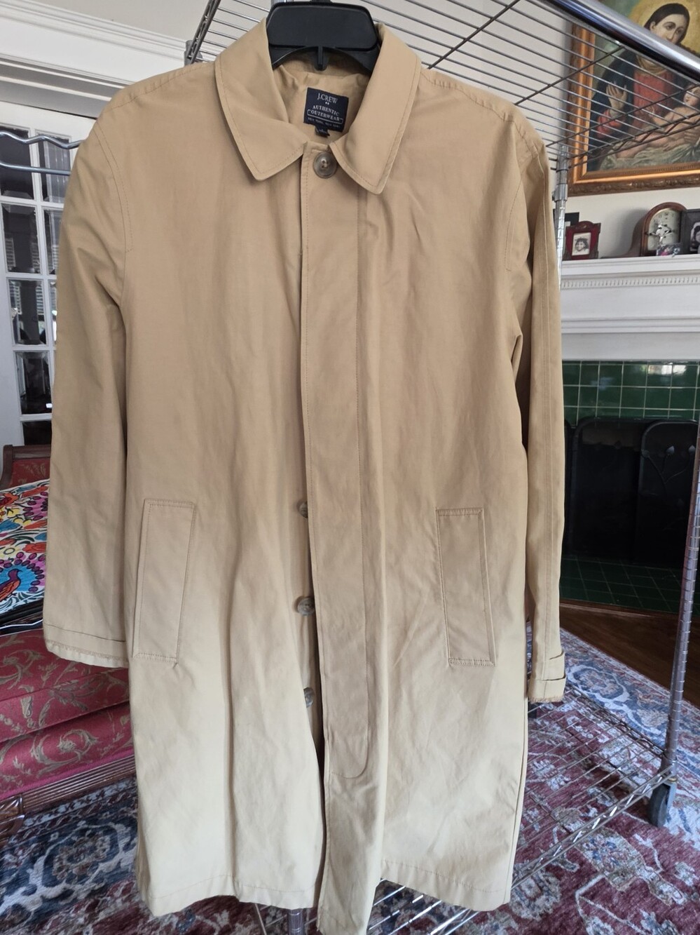 J. Crew Men’s Tan Lightweight Trench Coat